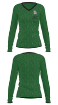 Batavia High School Basketball 91746982 Women's Long Sleeve V-neck Shirt - 34