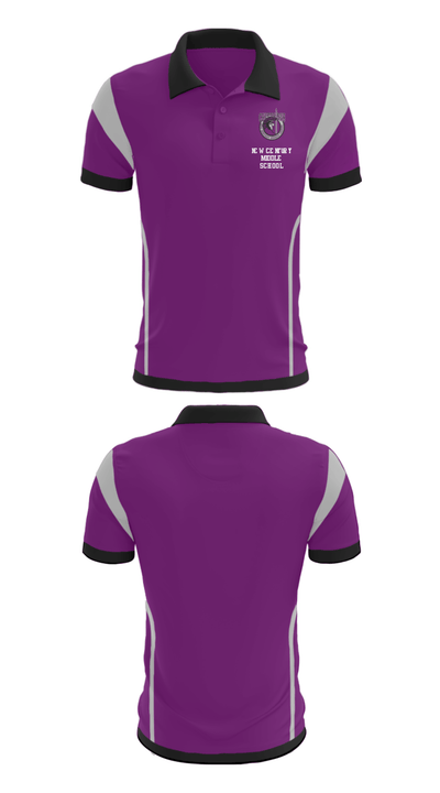 New Century Middle School 45235081 Short Sleeve Performance Polo - 34