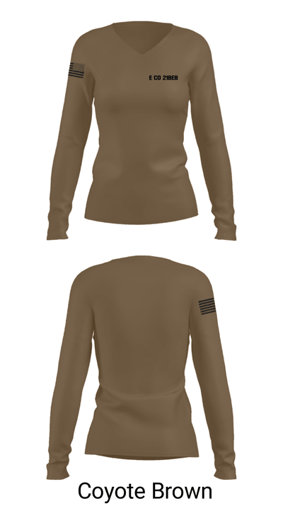 E CO 21BEB 21998530 Women's Long Sleeve V-neck Shirt - 15