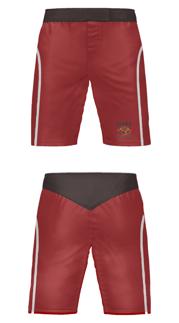 Fight Shorts, Cobra Wrestling Club, Wrestling, Teamtime, Team time, sublimation, custom sports apparel, team uniforms, spirit wear, spiritwear, sports uniforms, custom shirts, team store, custom team store, fundraiser sports, apparel fundraiser