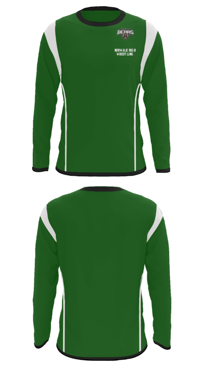 Norwalk High Wrestling 16804335 Long Sleeve Performance Shirt - 34