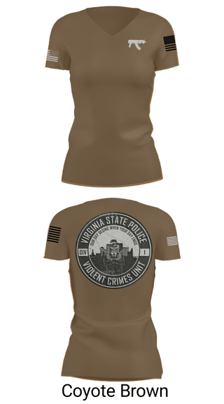 Women's Short Sleeve Vneck Shirt, Violent Crimes Unit, Police, Teamtime, Team time, sublimation, custom sports apparel, team uniforms, spirit wear, spiritwear, sports uniforms, custom shirts, team store, custom team store, fundraiser sports, apparel fundraiser