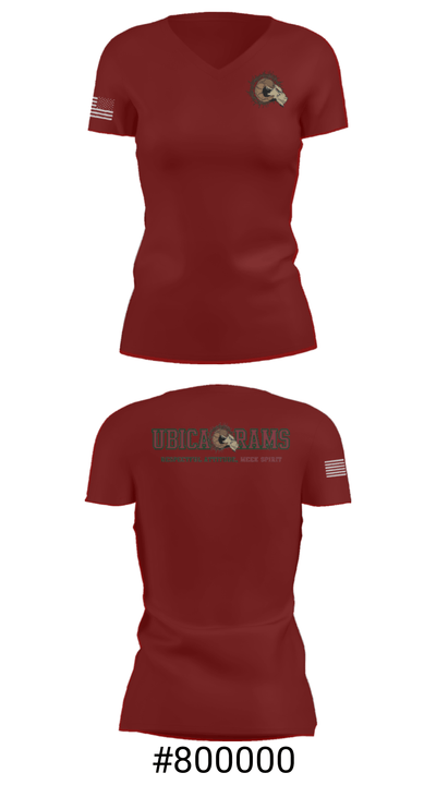 Ubic Academy 41616933 Women's Short Sleeve V-neck Shirt - 21
