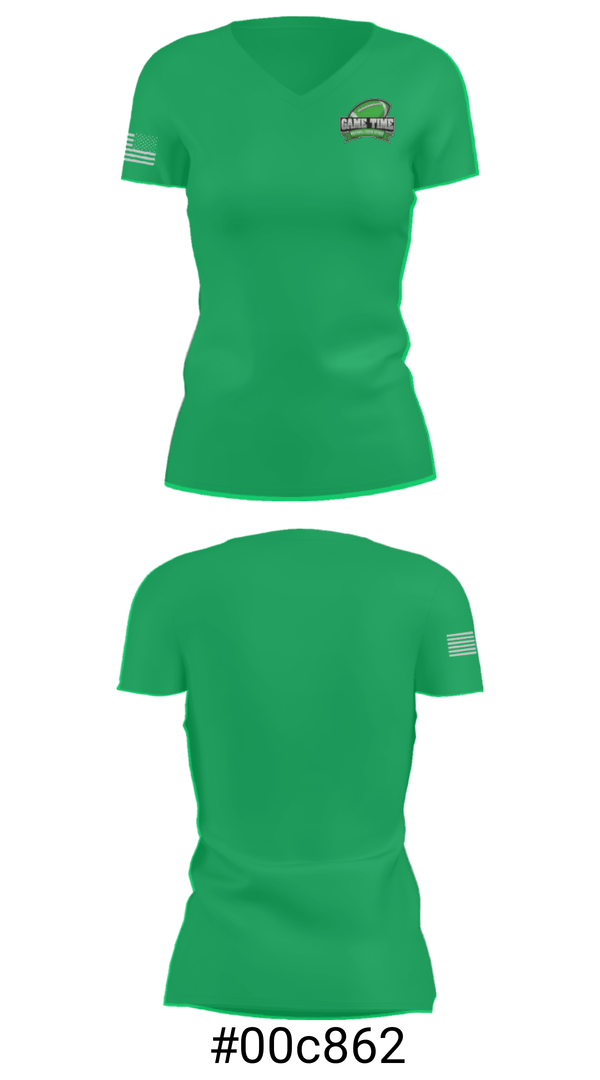 Women's Short Sleeve Vneck Shirt, GAME TIME NATIONAL YOUTH SPORTS, , Teamtime, Team time, sublimation, custom sports apparel, team uniforms, spirit wear, spiritwear, sports uniforms, custom shirts, team store, custom team store, fundraiser sports, apparel fundraiser
