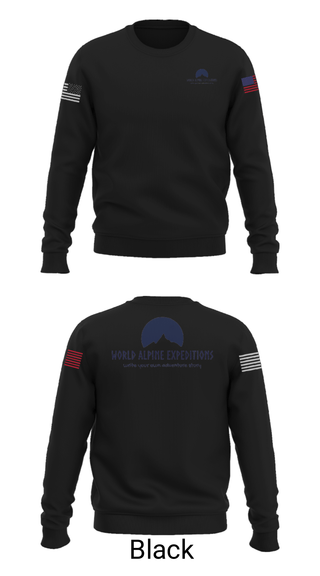 Crew Neck Sweatshirt, World Alpine Expeditions, , Teamtime, Team time, sublimation, custom sports apparel, team uniforms, spirit wear, spiritwear, sports uniforms, custom shirts, team store, custom team store, fundraiser sports, apparel fundraiser