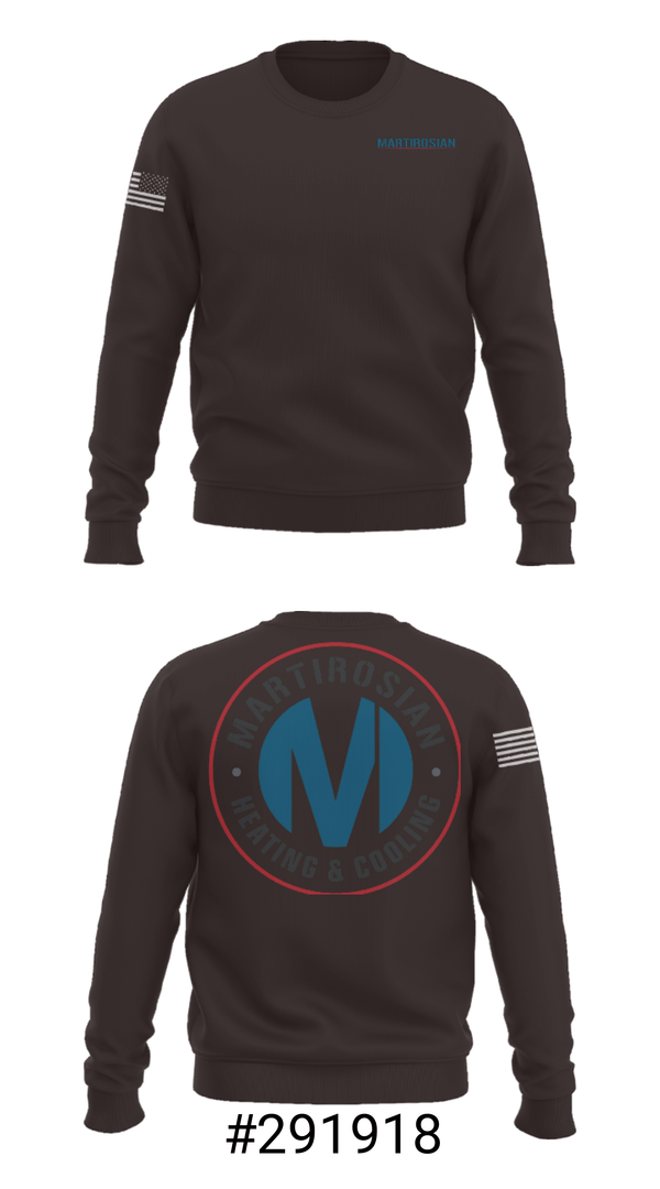 Crew Neck Sweatshirt, Martirosian Heating and Cooling, , Teamtime, Team time, sublimation, custom sports apparel, team uniforms, spirit wear, spiritwear, sports uniforms, custom shirts, team store, custom team store, fundraiser sports, apparel fundraiser