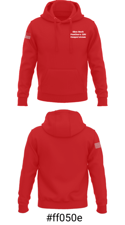 Glen Rock Panthers 12U Cooperstown 31868089 Hoodie - 17