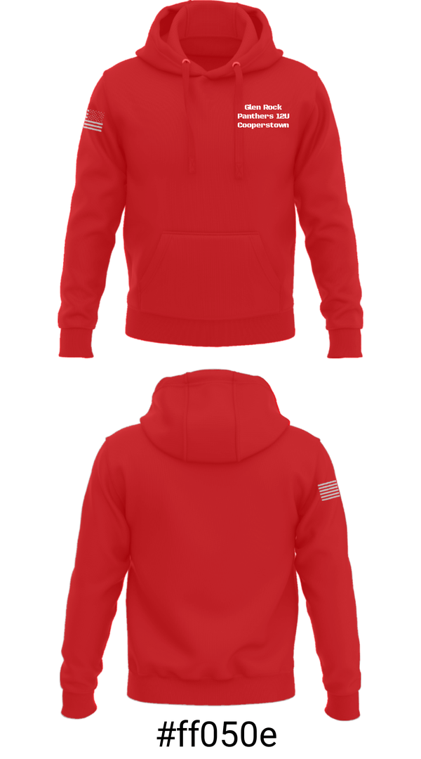 Hoodie, Glen Rock Panthers 12U Cooperstown, Baseball, Teamtime, Team time, sublimation, custom sports apparel, team uniforms, spirit wear, spiritwear, sports uniforms, custom shirts, team store, custom team store, fundraiser sports, apparel fundraiser