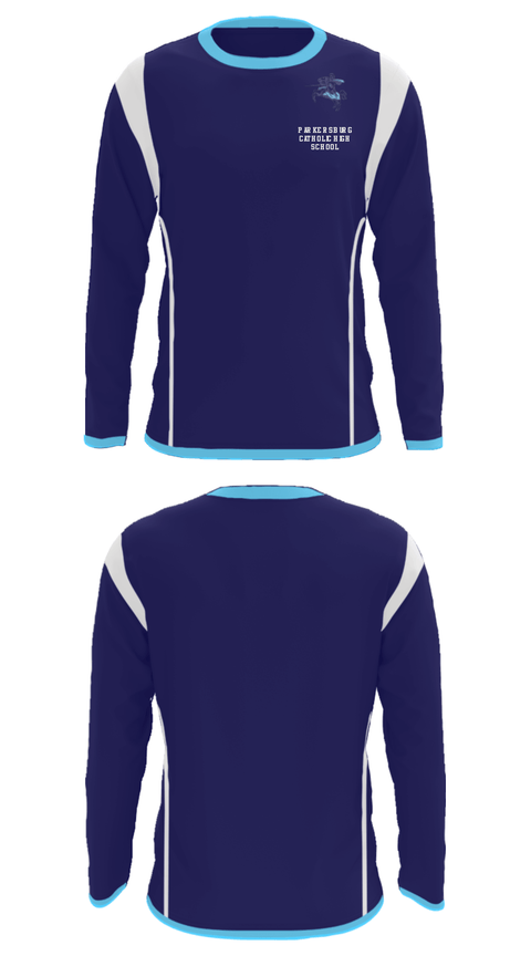 Long Sleeve Performance Shirt, Parkersburg Catholic High School, Spirit Store, Teamtime, Team time, sublimation, custom sports apparel, team uniforms, spirit wear, spiritwear, sports uniforms, custom shirts, team store, custom team store, fundraiser sports, apparel fundraiser