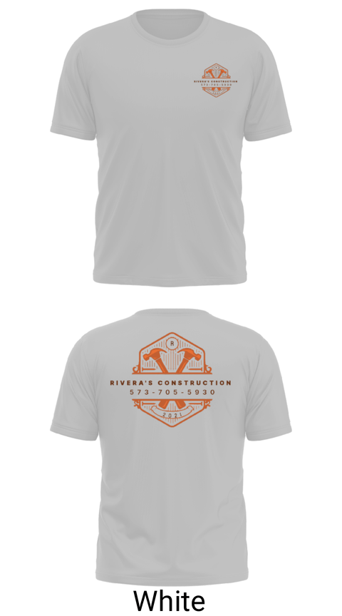 Short Sleeve Performance Shirt, Rivera's Construction, , Teamtime, Team time, sublimation, custom sports apparel, team uniforms, spirit wear, spiritwear, sports uniforms, custom shirts, team store, custom team store, fundraiser sports, apparel fundraiser