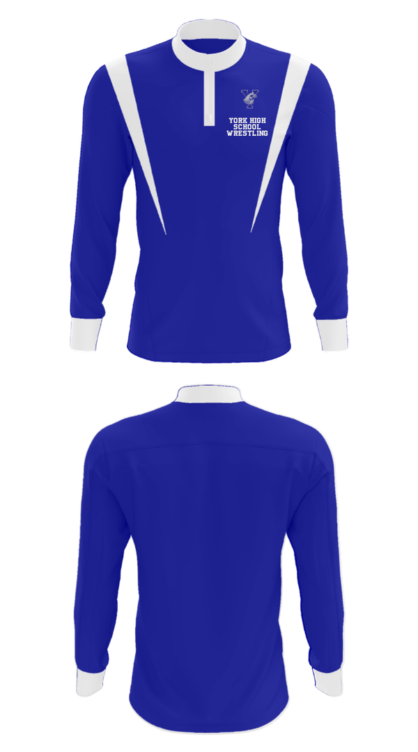 Quarter Zip Jacket, York High School Wrestling, Wrestling, Teamtime, Team time, sublimation, custom sports apparel, team uniforms, spirit wear, spiritwear, sports uniforms, custom shirts, team store, custom team store, fundraiser sports, apparel fundraiser