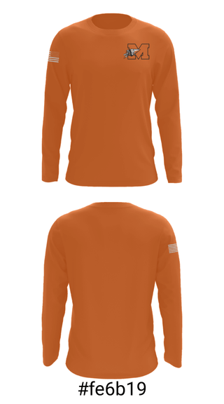 Long Sleeve Performance Shirt, Manvel Junior High School Basketball, Women's Basketball, Teamtime, Team time, sublimation, custom sports apparel, team uniforms, spirit wear, spiritwear, sports uniforms, custom shirts, team store, custom team store, fundraiser sports, apparel fundraiser