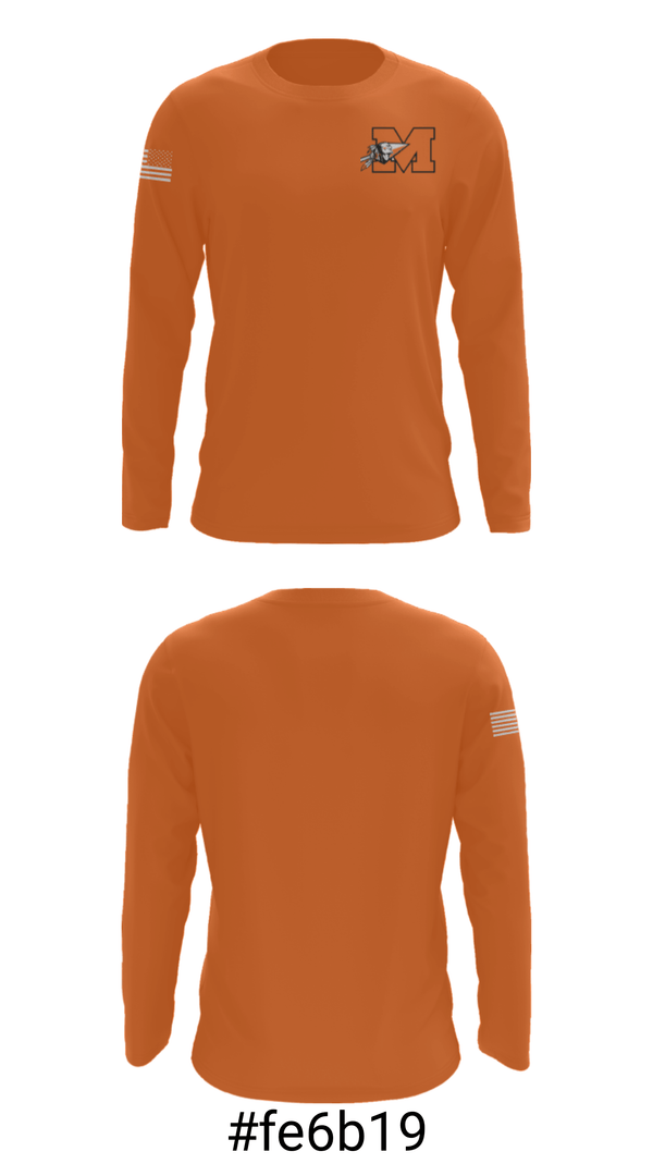 Long Sleeve Performance Shirt, Manvel Junior High School Basketball, Women's Basketball, Teamtime, Team time, sublimation, custom sports apparel, team uniforms, spirit wear, spiritwear, sports uniforms, custom shirts, team store, custom team store, fundraiser sports, apparel fundraiser