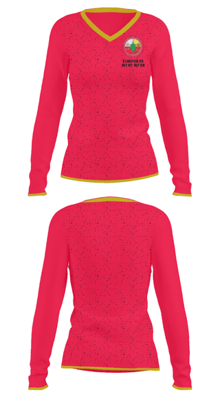 Women's Long Sleeve Vneck Shirt, RAMAPOUGHS NATIVE NATION, Spirit Store, Teamtime, Team time, sublimation, custom sports apparel, team uniforms, spirit wear, spiritwear, sports uniforms, custom shirts, team store, custom team store, fundraiser sports, apparel fundraiser