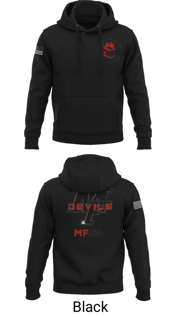 Hoodie, Marion Franklin lady Red Devils, Women's Basketball, Teamtime, Team time, sublimation, custom sports apparel, team uniforms, spirit wear, spiritwear, sports uniforms, custom shirts, team store, custom team store, fundraiser sports, apparel fundraiser