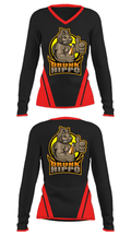 Drunk Hippo Racing 90284790 Women's Long Sleeve V-neck Shirt - 23