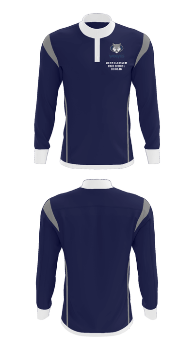 West Clermont High School Bowling 76436925 Quarter Zip Jacket - 38