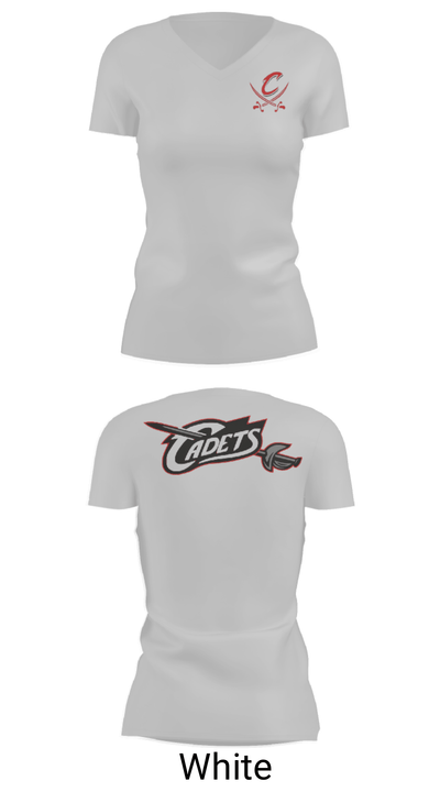 West Point-Beemer Senior High School Wrestling 73200484 Women's Short Sleeve V-neck Shirt - 7