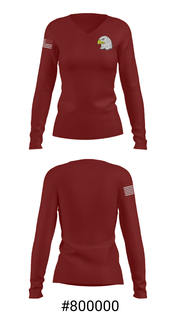 Women's Long Sleeve Vneck Shirt, Ellicottville Central Middle School Basketball, Women's Basketball, Teamtime, Team time, sublimation, custom sports apparel, team uniforms, spirit wear, spiritwear, sports uniforms, custom shirts, team store, custom team store, fundraiser sports, apparel fundraiser