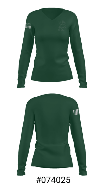 Malvern High School Basketball 19418706 Women's Long Sleeve V-neck Shirt - 20