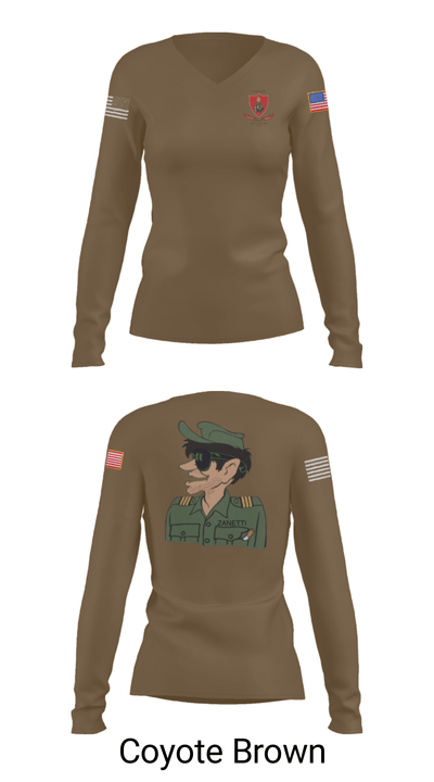 Legión Extranjera USA 37653528 Women's Long Sleeve V-neck Shirt - 15