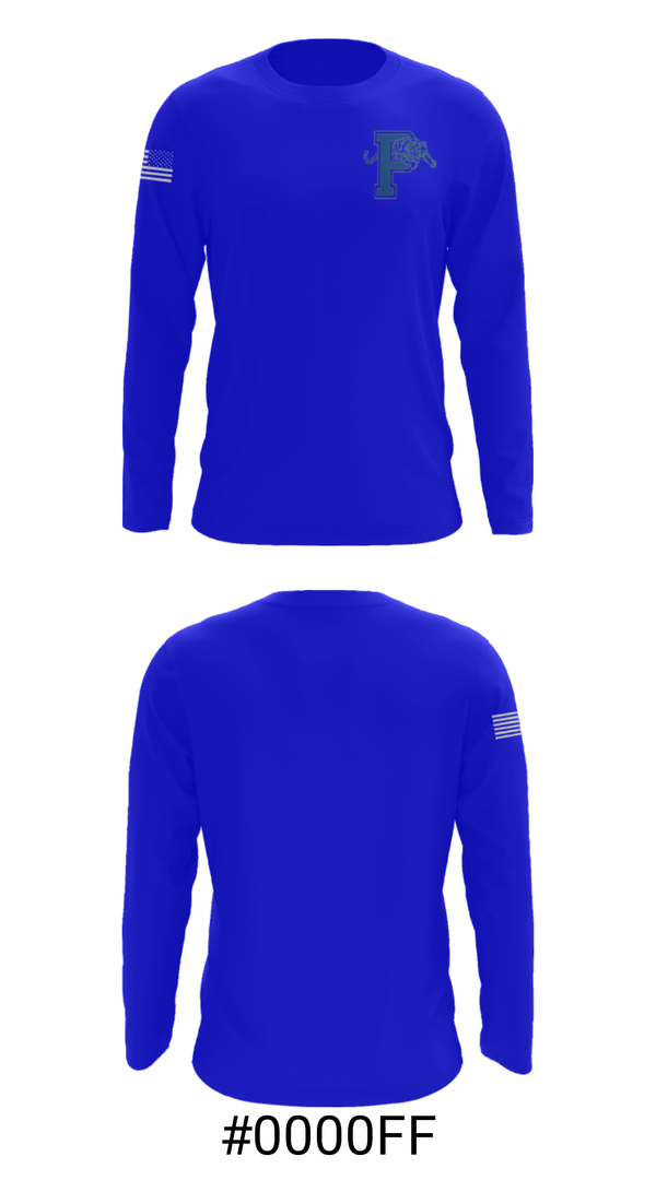 Long Sleeve Performance Shirt, Pitkin High School Basketball, Men's Basketball, Teamtime, Team time, sublimation, custom sports apparel, team uniforms, spirit wear, spiritwear, sports uniforms, custom shirts, team store, custom team store, fundraiser sports, apparel fundraiser