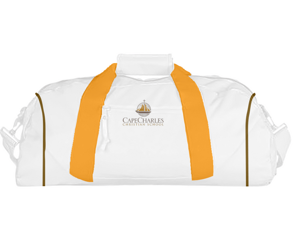 Duffle Bag, Cape Charles Christian School, Spirit Store, Teamtime, Team time, sublimation, custom sports apparel, team uniforms, spirit wear, spiritwear, sports uniforms, custom shirts, team store, custom team store, fundraiser sports, apparel fundraiser