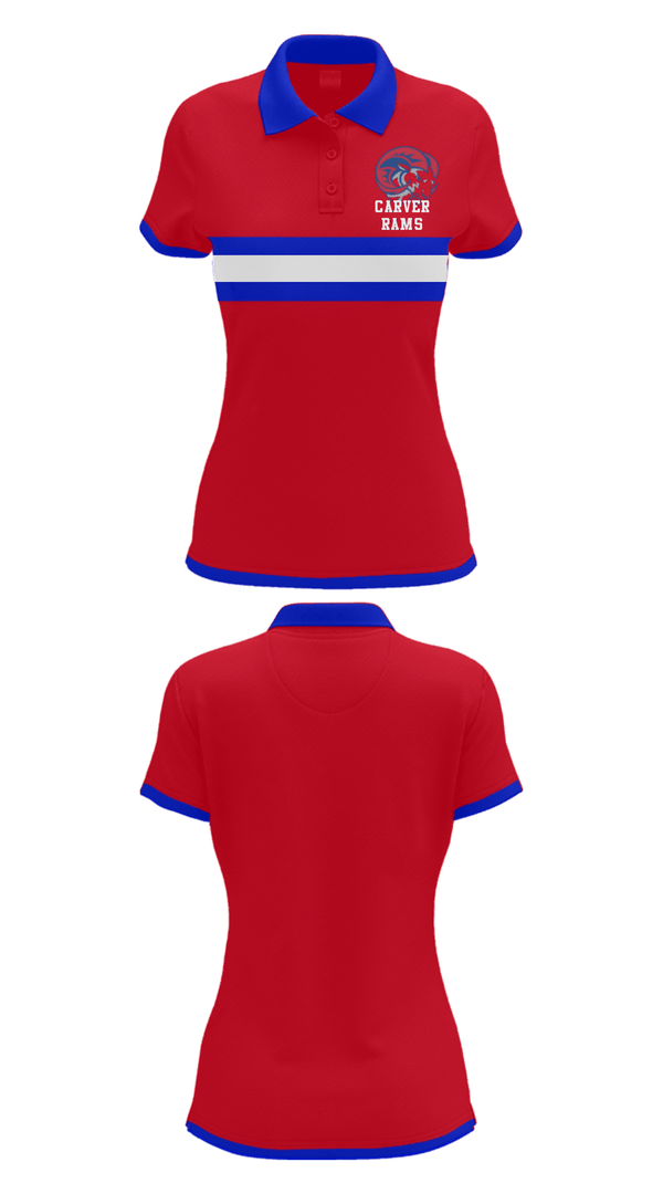Short Sleeve Performance Polo, Carver rams, Football, Teamtime, Team time, sublimation, custom sports apparel, team uniforms, spirit wear, spiritwear, sports uniforms, custom shirts, team store, custom team store, fundraiser sports, apparel fundraiser