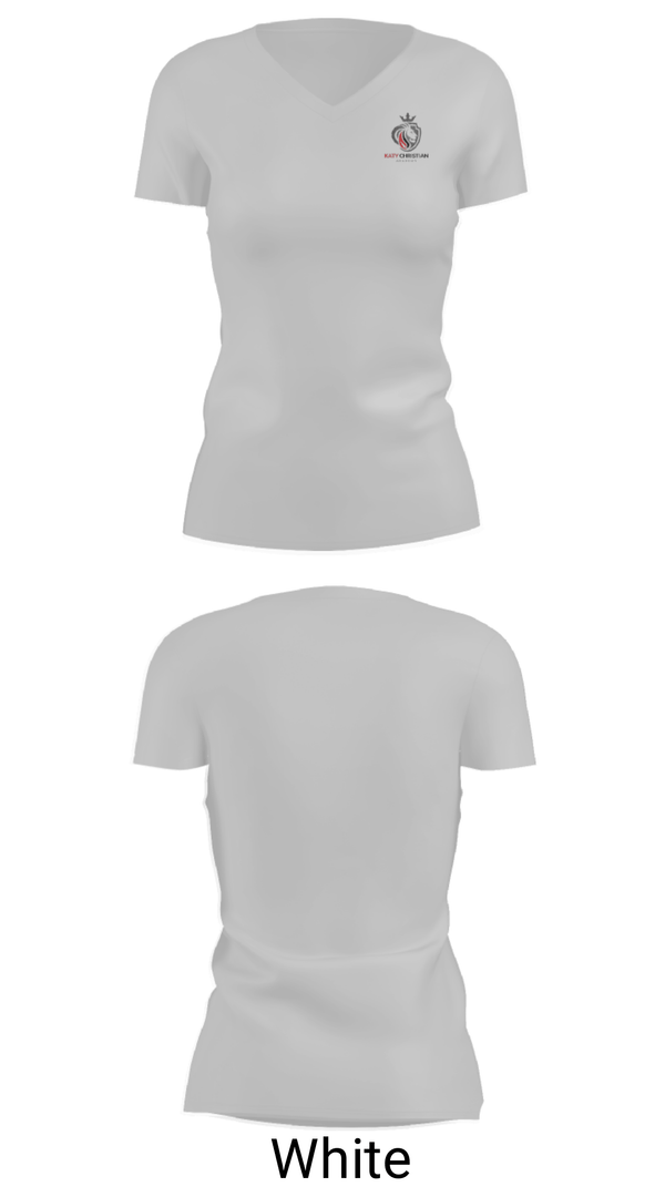 Women's Short Sleeve Vneck Shirt, Katy Christian Academy Basketball, Men's Basketball, Teamtime, Team time, sublimation, custom sports apparel, team uniforms, spirit wear, spiritwear, sports uniforms, custom shirts, team store, custom team store, fundraiser sports, apparel fundraiser