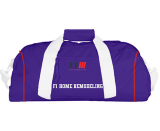 Duffle Bag, F1 Home Remodeling, , Teamtime, Team time, sublimation, custom sports apparel, team uniforms, spirit wear, spiritwear, sports uniforms, custom shirts, team store, custom team store, fundraiser sports, apparel fundraiser