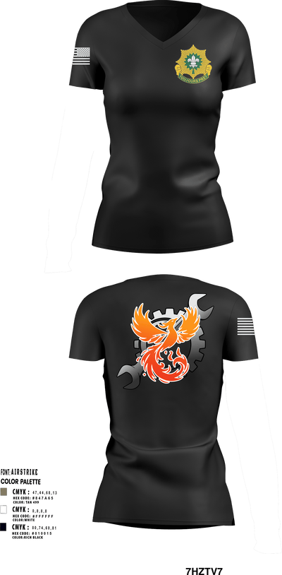 Phoenix battery 17296870 Women's Short Sleeve V-neck Shirt - 2