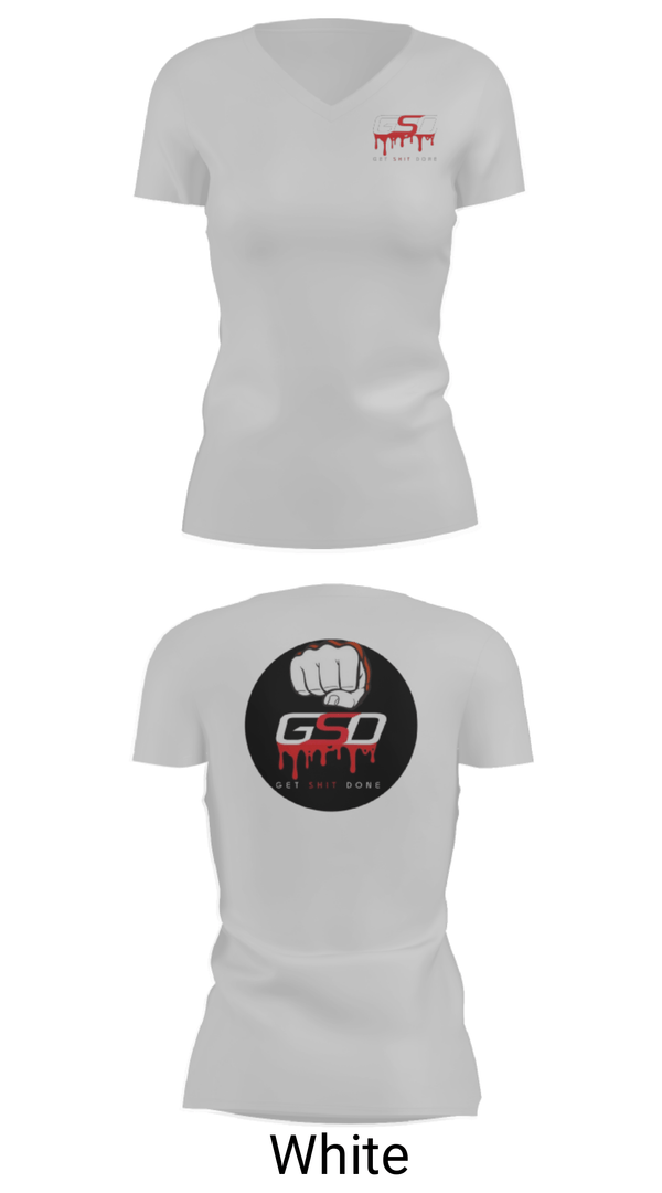 Women's Short Sleeve Vneck Shirt, GetShitDone, E-Sports, Teamtime, Team time, sublimation, custom sports apparel, team uniforms, spirit wear, spiritwear, sports uniforms, custom shirts, team store, custom team store, fundraiser sports, apparel fundraiser