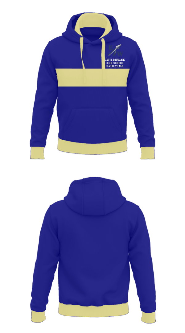 Hoodie, Eastern Wayne High School Basketball, Women's Basketball, Teamtime, Team time, sublimation, custom sports apparel, team uniforms, spirit wear, spiritwear, sports uniforms, custom shirts, team store, custom team store, fundraiser sports, apparel fundraiser