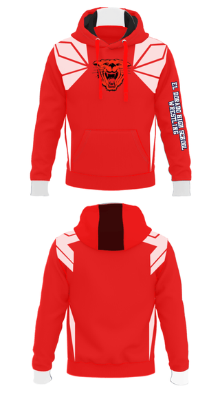 Hoodie, El Dorado High School Wrestling, Wrestling, Teamtime, Team time, sublimation, custom sports apparel, team uniforms, spirit wear, spiritwear, sports uniforms, custom shirts, team store, custom team store, fundraiser sports, apparel fundraiser