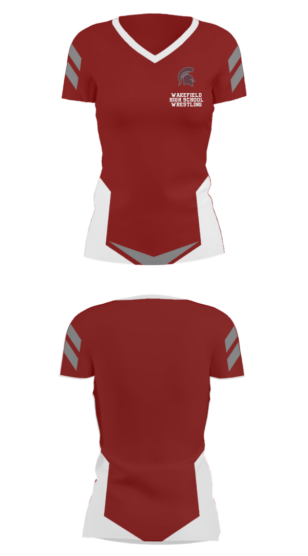 Women's Short Sleeve Vneck Shirt, Wakefield High School Wrestling, Wrestling, Teamtime, Team time, sublimation, custom sports apparel, team uniforms, spirit wear, spiritwear, sports uniforms, custom shirts, team store, custom team store, fundraiser sports, apparel fundraiser