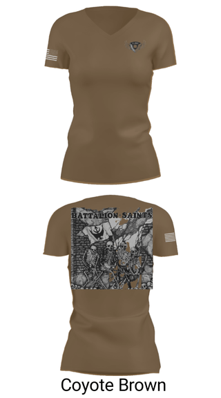 Women's Short Sleeve Vneck Shirt, , Army, Teamtime, Team time, sublimation, custom sports apparel, team uniforms, spirit wear, spiritwear, sports uniforms, custom shirts, team store, custom team store, fundraiser sports, apparel fundraiser