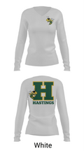 Hastings High School Basketball 68137500 Women's Long Sleeve V-neck Shirt - 6