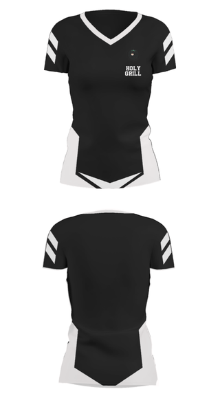 Women's Short Sleeve Vneck Shirt, Holy Grill, , Teamtime, Team time, sublimation, custom sports apparel, team uniforms, spirit wear, spiritwear, sports uniforms, custom shirts, team store, custom team store, fundraiser sports, apparel fundraiser
