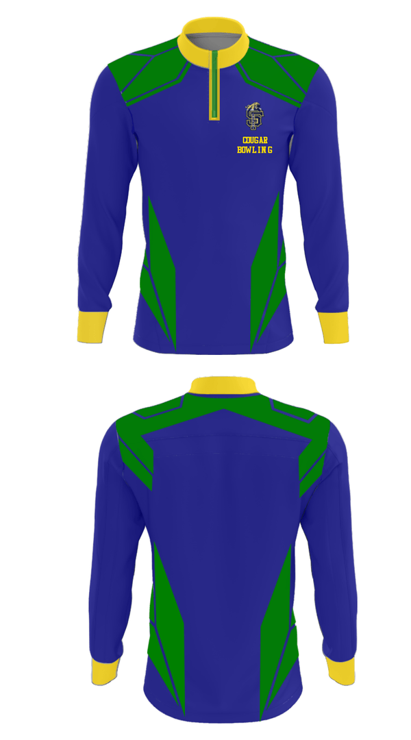 Quarter Zip Jacket, Sumner-Fredericksburg High School Bowling, Bowling, Teamtime, Team time, sublimation, custom sports apparel, team uniforms, spirit wear, spiritwear, sports uniforms, custom shirts, team store, custom team store, fundraiser sports, apparel fundraiser