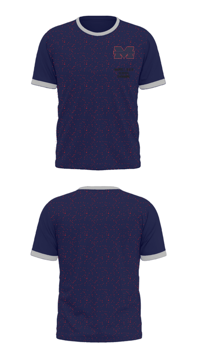 Manvel High School Swimming 12453838 Short Sleeve Performance Shirt - 33