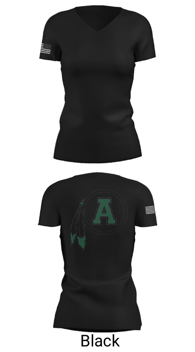 Avon Central High School Basketball 61506869 Women's Short Sleeve V-neck Shirt - 14