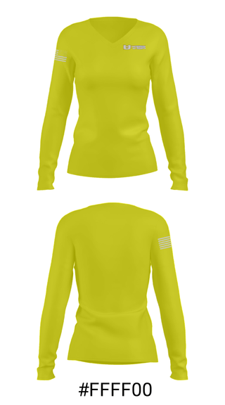 Women's Long Sleeve Vneck Shirt, Illinois United Youth Sports, Spirit Store, Teamtime, Team time, sublimation, custom sports apparel, team uniforms, spirit wear, spiritwear, sports uniforms, custom shirts, team store, custom team store, fundraiser sports, apparel fundraiser