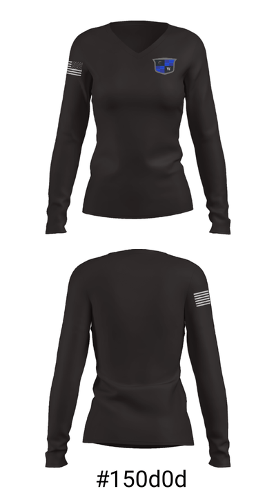Charlie West 76033873 Women's Long Sleeve V-neck Shirt - 7