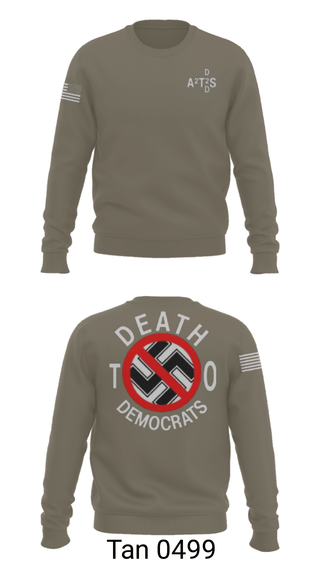 Crew Neck Sweatshirt, D.2.D, Police, Teamtime, Team time, sublimation, custom sports apparel, team uniforms, spirit wear, spiritwear, sports uniforms, custom shirts, team store, custom team store, fundraiser sports, apparel fundraiser