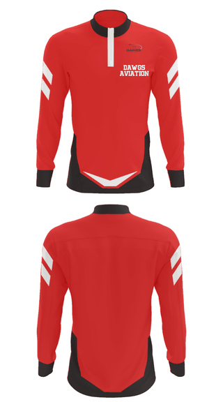 Quarter Zip Jacket, Dawgs Aviation, , Teamtime, Team time, sublimation, custom sports apparel, team uniforms, spirit wear, spiritwear, sports uniforms, custom shirts, team store, custom team store, fundraiser sports, apparel fundraiser
