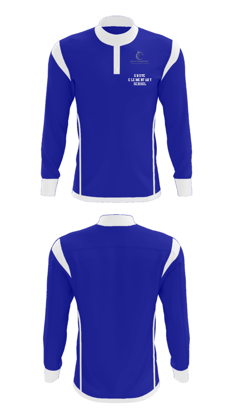Quarter Zip Jacket, Grove Elementary School, Spirit Store, Teamtime, Team time, sublimation, custom sports apparel, team uniforms, spirit wear, spiritwear, sports uniforms, custom shirts, team store, custom team store, fundraiser sports, apparel fundraiser