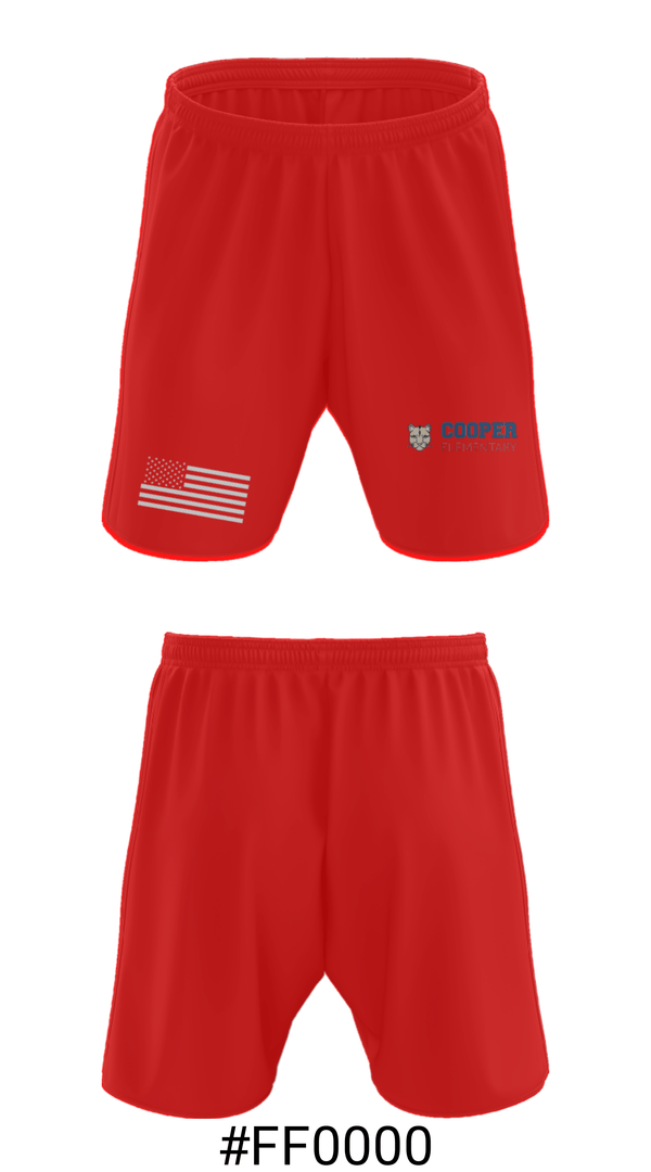 Athletic Shorts With Pockets, Pat Cooper Elementary School, Spirit Store, Teamtime, Team time, sublimation, custom sports apparel, team uniforms, spirit wear, spiritwear, sports uniforms, custom shirts, team store, custom team store, fundraiser sports, apparel fundraiser