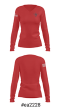 Eisenhower High School Swimming 64244255 Women's Long Sleeve V-neck Shirt - 20