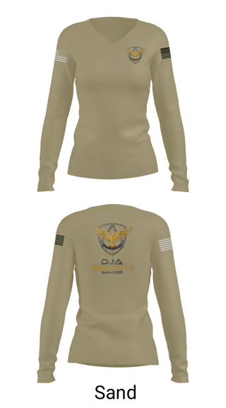 Women's Long Sleeve Vneck Shirt, DJA, Police, Teamtime, Team time, sublimation, custom sports apparel, team uniforms, spirit wear, spiritwear, sports uniforms, custom shirts, team store, custom team store, fundraiser sports, apparel fundraiser