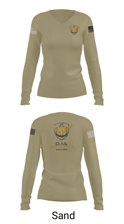 DJA 2725367 Women's Long Sleeve V-neck Shirt - 47